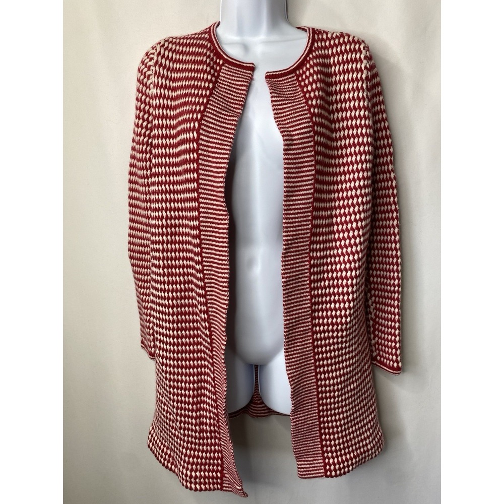 Talbots Womens Pure Merino Wool Cardigan Size Small Soft Fall Crochet Preppy Y2K